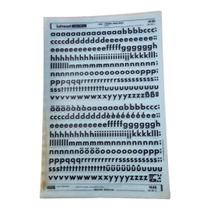 Letraset Decalque 25 X 38Cm Letras Adesivas 11,9Mm Altura