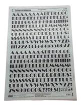 Letraset Decalque 25 X 38cm Letras Adesivas 12.7mm Altura Letraset Decalque 25 X 38cm Letras Adesivas 12.7mm Altura