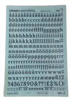 Letraset Decalque 25 X 38cm Letras Adesivas 16.0mm Altura Letraset Decalque 25 X 38cm Letras Adesivas 16.0mm Altura