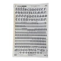 Letraset Decalque 25 X 38cm Letras Adesivas 16.5mm Altura Letraset Decalque 25 X 38cm Letras Adesivas 16.5mm Altura