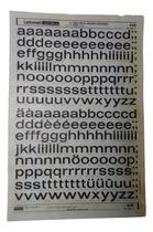 Letraset Decalque 25 X 38cm Letras Adesivas 16.5mm De Altura Letraset Decalque 25 X 38cm Letras Adesivas 16.5mm De Altura