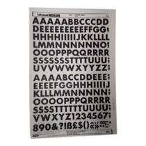 Letraset Decalque 25 X 38cm Letras Adesivas 18.3mm De Altura