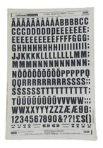 Letraset Decalque 25 X 38cm Letras Adesivas 20.3mm Altura 3886 Letraset Decalque 25 X 38cm Letras Adesivas 20.3mm Altura 3886