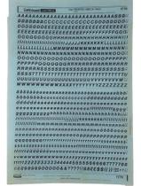 Letraset Decalque 25 X 38cm Letras Adesivas 6.5mm Altura Letraset Decalque 25 X 38cm Letras Adesivas 6.5mm Altura