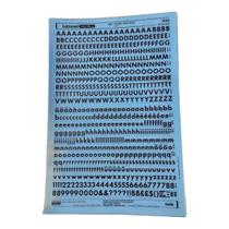 Letraset Decalque 25 X 38cm Letras Adesivas 7,2mm Altura