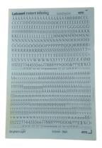 Letraset Decalque 25 X 38cm Letras Adesivas 8.5mm Altura Letraset Decalque 25 X 38cm Letras Adesivas 8.5mm Altura