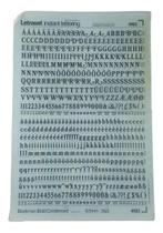 Letraset Decalque 25 X 38cm Letras Adesivas 9.5mm Altura Letraset Decalque 25 X 38cm Letras Adesivas 9.5mm Altura