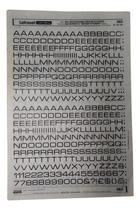 Letraset Decalque 25 X 38cm Letras Adesivas 9.7mm De Altura