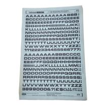 Letraset Decalque 25 X 38Cm Letras Adesivas 9,7Mm Altura