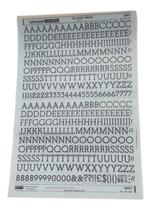 Letraset Folha 25 X 38Cm Letras Maiúsculas 12.8Mm Altura