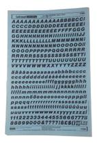 Letraset Folha 25 X 38cm Letras Maiúsculas Com 10.2mm Altura Letraset Folha 25 X 38cm Letras Maiúsculas Com 10.2mm Altura