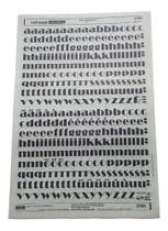 Letraset Folha 25 X 38Cm Letras Minúsculas Com 12.7mm Altura Letraset Folha 25 X 38Cm Letras Minúsculas Com 12.7mm Altura