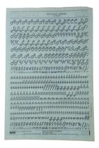 Letraset Letragraphica Decalque 25 X 38cm 10.5mm De Altura Letraset Letragraphica Decalque 25 X 38cm 10.5mm De Altura