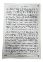 Letraset Letragraphica Decalque 25 X 38Cm 13.5Mm De Altura