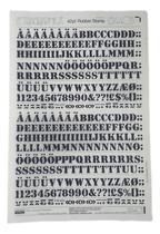 Letraset Letragraphica Decalque 25 X 38cm 13mm De Altura