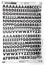 Letraset Letragraphica Decalque 25 X 38cm 15.5mm De Altura Letraset Letragraphica Decalque 25 X 38cm 15.5mm De Altura