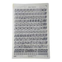 Letraset Letragraphica Decalque 25 X 38Cm 20Mm De Altura