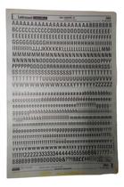 Letraset Letragraphica Decalque 25 X 38cm 9.3mm De Altura