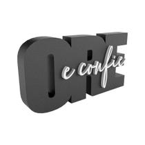 Letreiro 3D Ore e Confie Decorativo Frase Cristã_ Fé Moderna para Parede Letreiro 3D Ore e Confie Decorativo Frase Cristã_ Fé Moderna para Parede