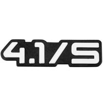 Letreiro "4.1/S" Preto C/Cromado GM - Marçon 00605B Letreiro "4.1/S" Preto C/Cromado GM - Marçon 00605B
