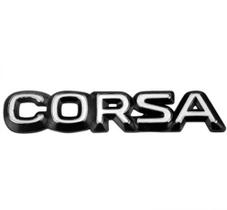 Letreiro "Corsa" Preto C/Cromado - Marçon 911 Letreiro "Corsa" Preto C/Cromado - Marçon 911