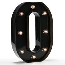 Letreiro de letreiro OYCBUZO LED Black Alphabet Light Up