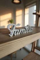 Letreiro Decorativo Família Moderno para Sala, Quarto, Escritório e Casa, ideal para Decoração Sofis Letreiro Decorativo Família Moderno para Sala, Quarto, Escritório e Casa, ideal para Decoração Sofis