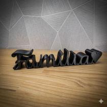 Letreiro Decorativo Família Moderno para Sala Quarto Escritório Ideal para Decoração e Casa Presente Letreiro Decorativo Família Moderno para Sala Quarto Escritório Ideal para Decoração e Casa Presente