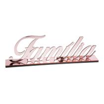 Letreiro Decorativo - Familia Rose - Decoração para Sala Rack