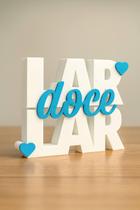 Letreiro Decorativo Lar Doce Lar Moderno para Sala, Quarto, Escritório e Casa, ideal como Presente C