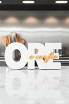Letreiro Decorativo Ore e Confie Moderno para Sala, Quarto, Escritório e Casa, ideal para Decoração