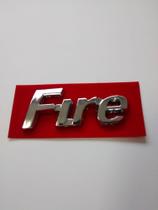 Letreiro Emblema "Fire" Cromado - Marçon Letreiro Emblema "Fire" Cromado - Marçon