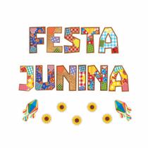 Letreiro "Festa Junina" Cartonado 16 cm