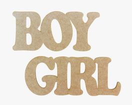 Letreiro Girl E Boy Em Mdf Crú Chá Revelação Painel Decoração Festa Letreiro Girl E Boy Em Mdf Crú Chá Revelação Painel Decoração Festa