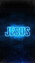 Letreiro jesus neon