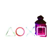 Letreiro LED Neon Colorido Personalizado Com Ícone De Jogo PS4, Luminária De Parede Para Decoração