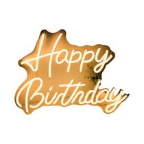 Letreiro LED Neon De Feliz Aniversário, Alimentado Por USB, Arte De Parede Para Quarto, Sala De Letreiro LED Neon De Feliz Aniversário, Alimentado Por USB, Arte De Parede Para Quarto, Sala De