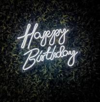 Letreiro Led Neon Luminoso Happy Birthday Feliz Aniversário