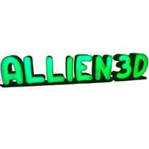 Letreiro Led Personalizado Painel Luz Decoração Nome - Allien3D