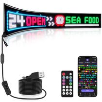 Letreiro LED Rayhome 196 x 20 cm Programável com App Bluetooth