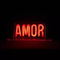 Letreiro Luminária Neon Amor