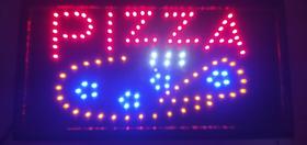 Letreiro Luminoso De Led PIZZA Elétrico, Letreiro Led 110v