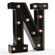 Letreiro Marquee Letters Sign OYCBUZO LED Light Up Black 20x4,5x22cm Letreiro Marquee Letters Sign OYCBUZO LED Light Up Black 20x4,5x22cm