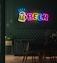 Letreiro neon beer Letreiro neon beer