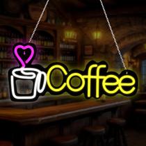 Letreiro Neon de Café Senceng LED alimentado por USB 38x18 cm Letreiro Neon de Café Senceng LED alimentado por USB 38x18 cm