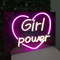 Letreiro Neon LED Girl Power