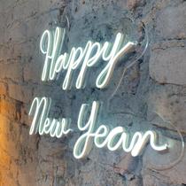 Letreiro Neon Led Happy New Year 72x55cm