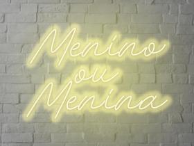 Letreiro Neon Led Menino ou Menina 70x50cm