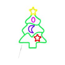Letreiro Neon LED Vibrante De Feliz Natal Para Decoração De Parede, Alimentado Por USB, Luz De