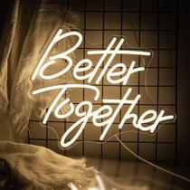 Letreiro Neon Lurevia Better Together LED USB Dimerizável Letreiro Neon Lurevia Better Together LED USB Dimerizável